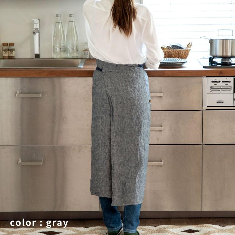 エプロン マノン リネン おしゃれ キッチン雑貨 長め 北欧 約100cm Lino e lina リーノ エ リーナ 90201 | ブランド登録なし | 21