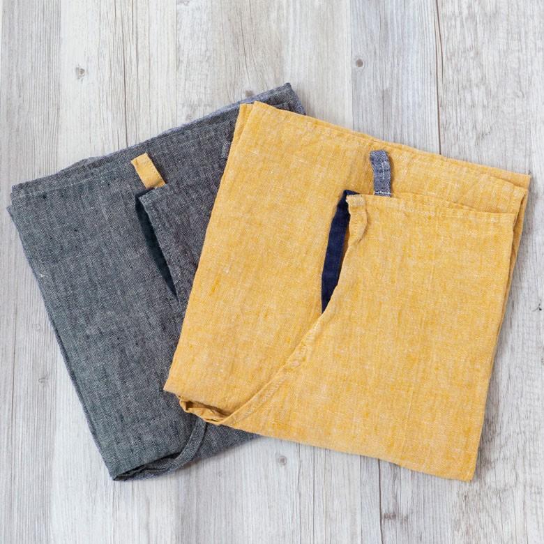 エプロン マノン リネン おしゃれ キッチン雑貨 長め 北欧 約100cm Lino e lina リーノ エ リーナ 90201 | ブランド登録なし | 24