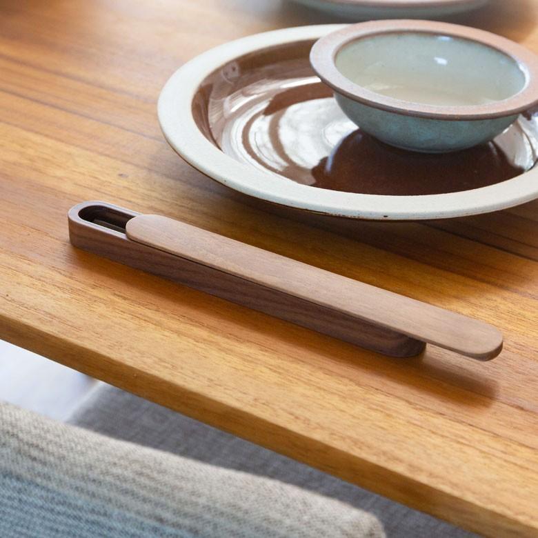 箸箱 はしケース 木製 ナチュラルブラウン スライド式 21cm 男女兼用 ユニセックス 来客用 ゲスト用 先角仕様 プレゼント ギフト 90212 | ブランド登録なし | 10