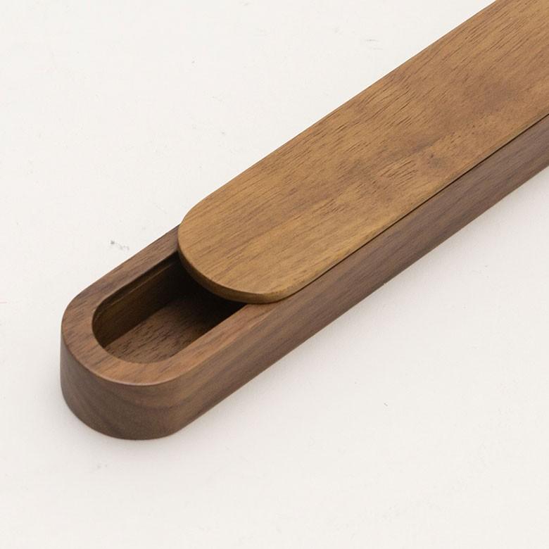 箸箱 はしケース 木製 ナチュラルブラウン スライド式 21cm 男女兼用 ユニセックス 来客用 ゲスト用 先角仕様 プレゼント ギフト 90212 | ブランド登録なし | 12