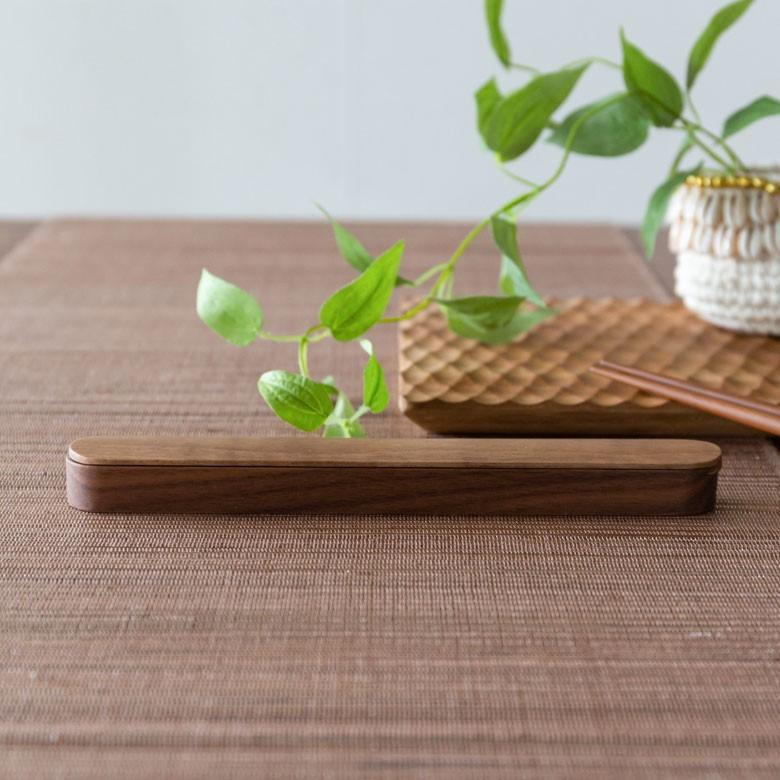 箸箱 はしケース 木製 ナチュラルブラウン スライド式 21cm 男女兼用 ユニセックス 来客用 ゲスト用 先角仕様 プレゼント ギフト 90212 | ブランド登録なし | 05