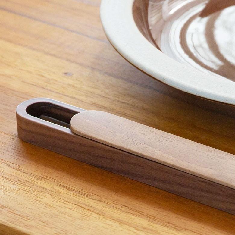 箸箱 はしケース 木製 ナチュラルブラウン スライド式 21cm 男女兼用 ユニセックス 来客用 ゲスト用 先角仕様 プレゼント ギフト 90212 | ブランド登録なし | 06