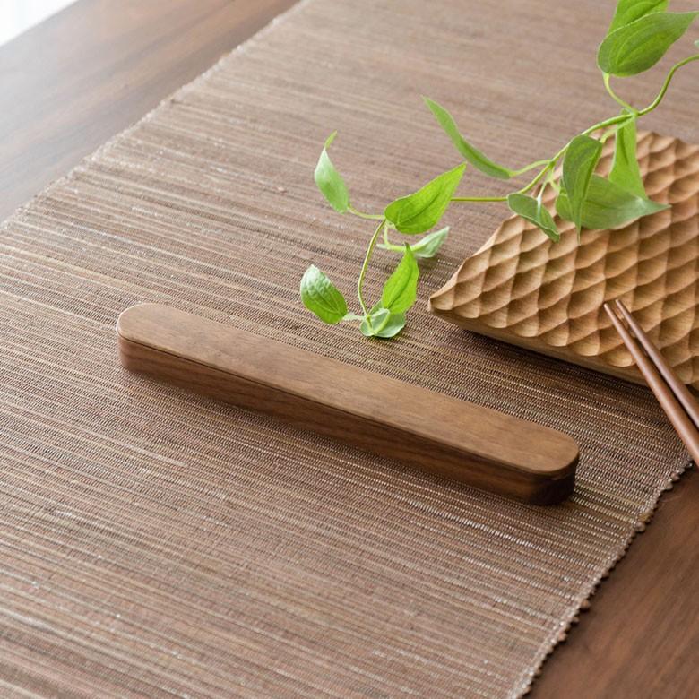 箸箱 はしケース 木製 ナチュラルブラウン スライド式 21cm 男女兼用 ユニセックス 来客用 ゲスト用 先角仕様 プレゼント ギフト 90212 | ブランド登録なし | 07