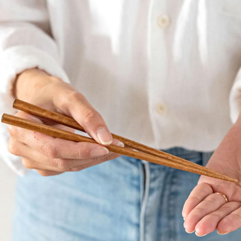 箸 はし 木製 19cm 食洗機対応 コンパクト 天然木 日本製 染箸 食器洗浄機対応 男女兼用 ユニセックス 来客用 ゲスト用 先角仕様 プレゼント ギフト 90214 | ブランド登録なし | 06