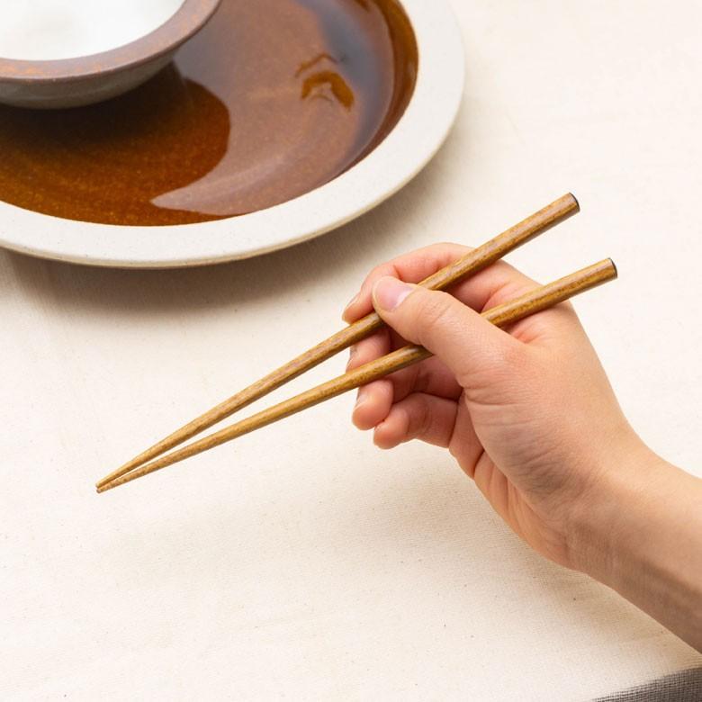箸 はし 木製 19cm 食洗機対応 コンパクト 天然木 日本製 染箸 食器洗浄機対応 男女兼用 ユニセックス 来客用 ゲスト用 先角仕様 プレゼント ギフト 90214 | ブランド登録なし | 09
