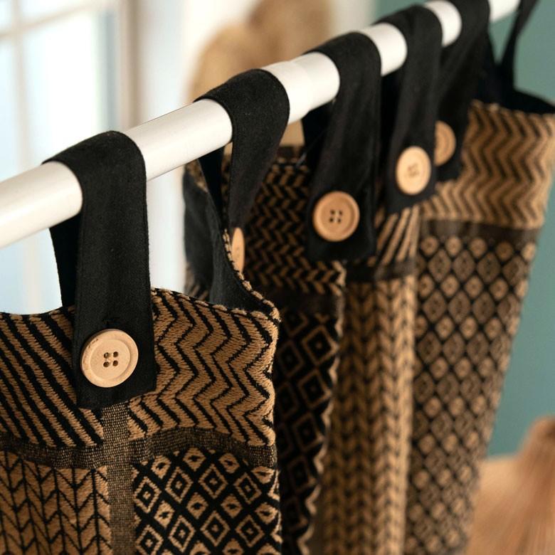 カーテン 幅110×丈178cm 柄 フラットカーテン アフリカン柄 幾何学柄 ネイティブ柄 間仕切り おしゃれ アジアン エスニック インド綿 リゾート 90217 | ブランド登録なし | 14