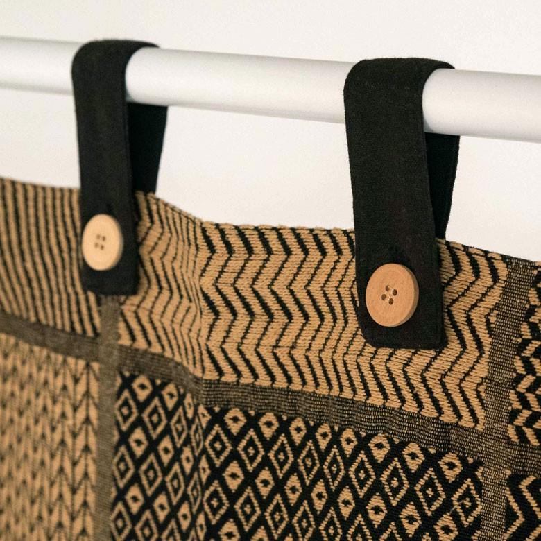 カーテン 幅110×丈178cm 柄 フラットカーテン アフリカン柄 幾何学柄 ネイティブ柄 間仕切り おしゃれ アジアン エスニック インド綿 リゾート 90217 | ブランド登録なし | 04