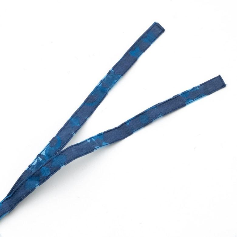 メール便対応 カーテン 幅105cm 丈178cm ブルー 柄 フラット オリエンタル 間仕切り 万華鏡 カレイドスコープ おしゃれ シック エレガント 寝室 リビング 90218 | ブランド登録なし | 09