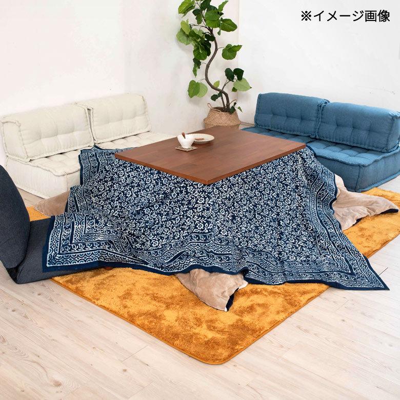 こたつカバー インディゴ プリント マルチ クロス 200×200cm 大判 コットン クロス マルチカバー 洗える 洗濯 上掛け 正方形 リメイク 模様替え テーブル 90223 | ブランド登録なし | 14