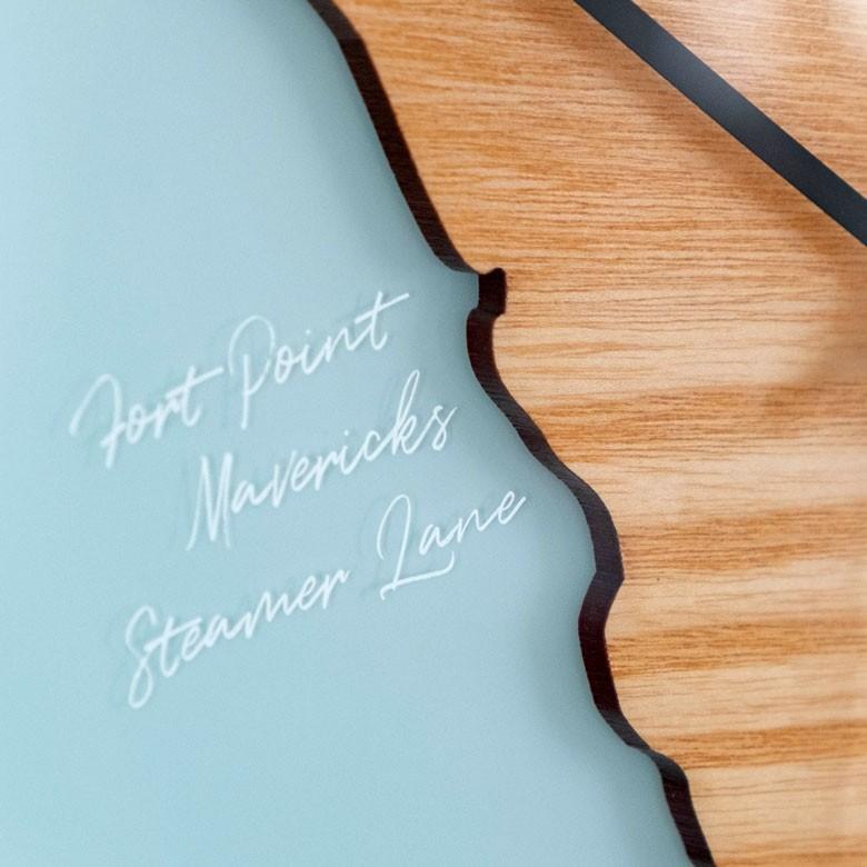 壁掛け時計 時計 壁おしゃれ ウォールクロック 木製 スイープムーブメント 西海岸 おしゃれ カリフォルニア サーフィン インテリア 90228 | ブランド登録なし | 11