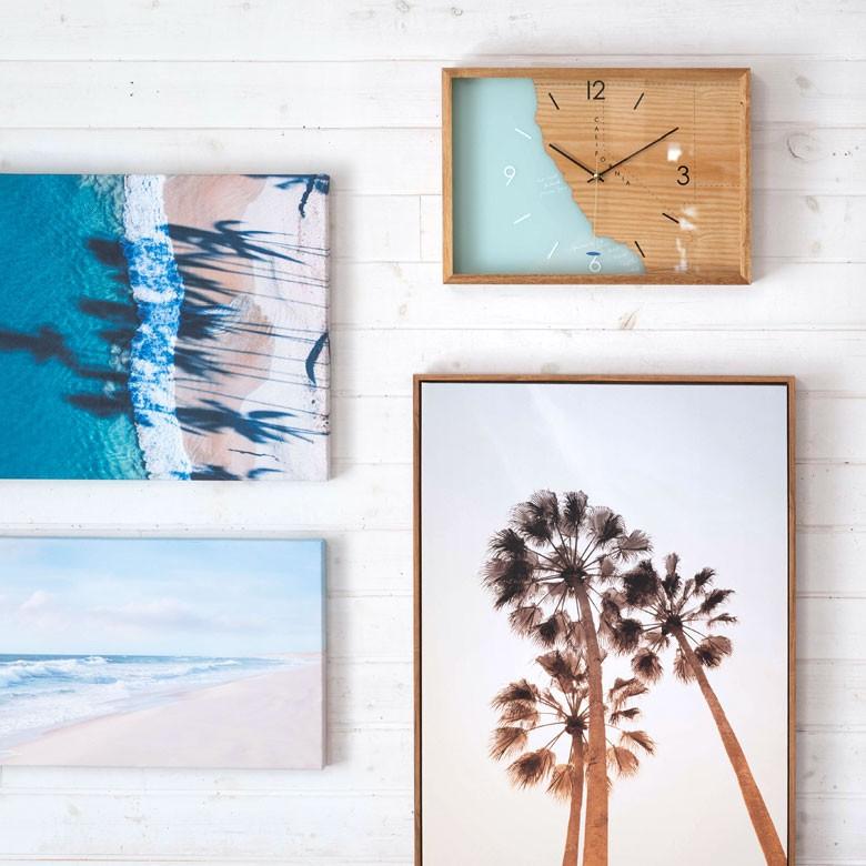 壁掛け時計 時計 壁おしゃれ ウォールクロック 木製 スイープムーブメント 西海岸 おしゃれ カリフォルニア サーフィン インテリア 90228 | ブランド登録なし | 15