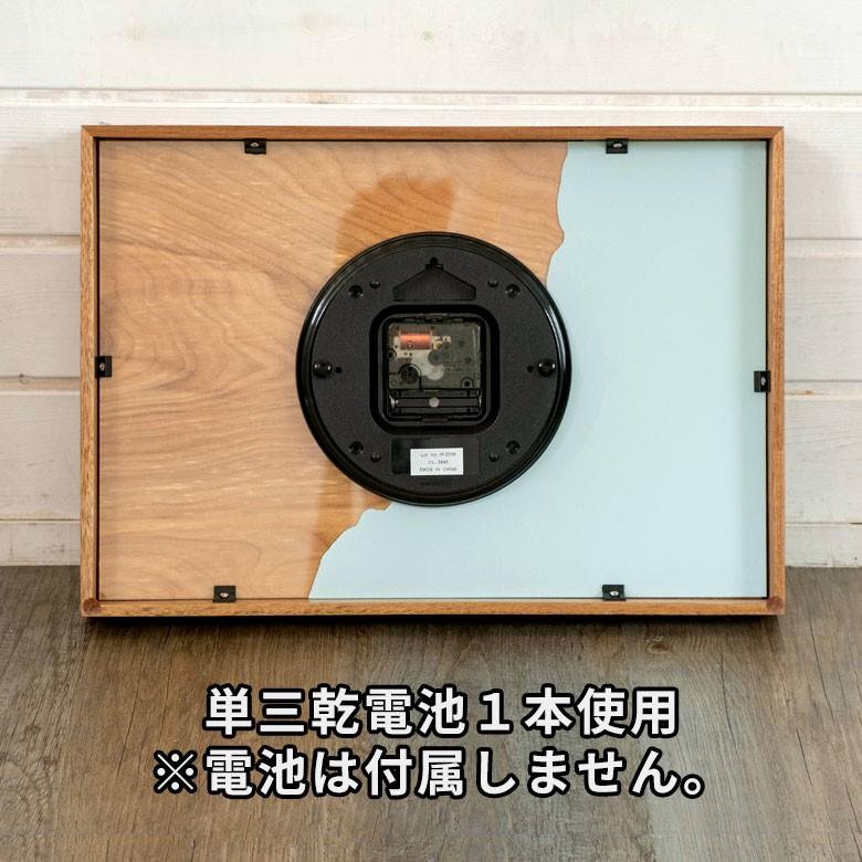 壁掛け時計 時計 壁おしゃれ ウォールクロック 木製 スイープムーブメント 西海岸 おしゃれ カリフォルニア サーフィン インテリア 90228 | ブランド登録なし | 17