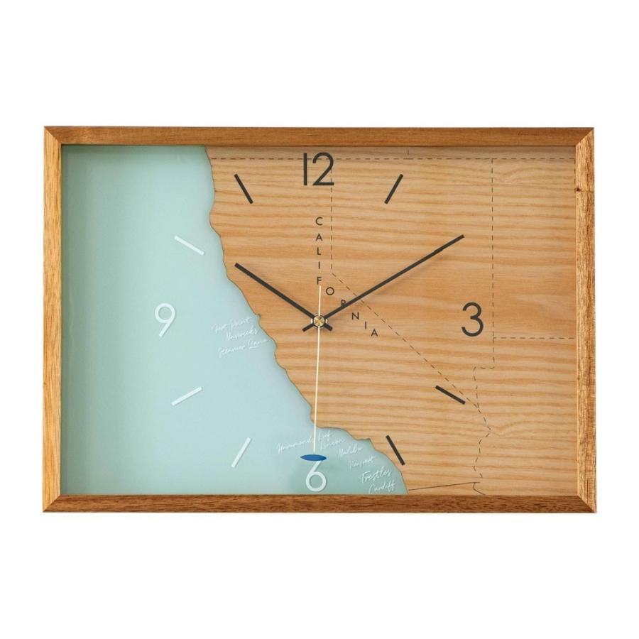 壁掛け時計 時計 壁おしゃれ ウォールクロック 木製 スイープムーブメント 西海岸 おしゃれ カリフォルニア サーフィン インテリア 90228 | ブランド登録なし | 19