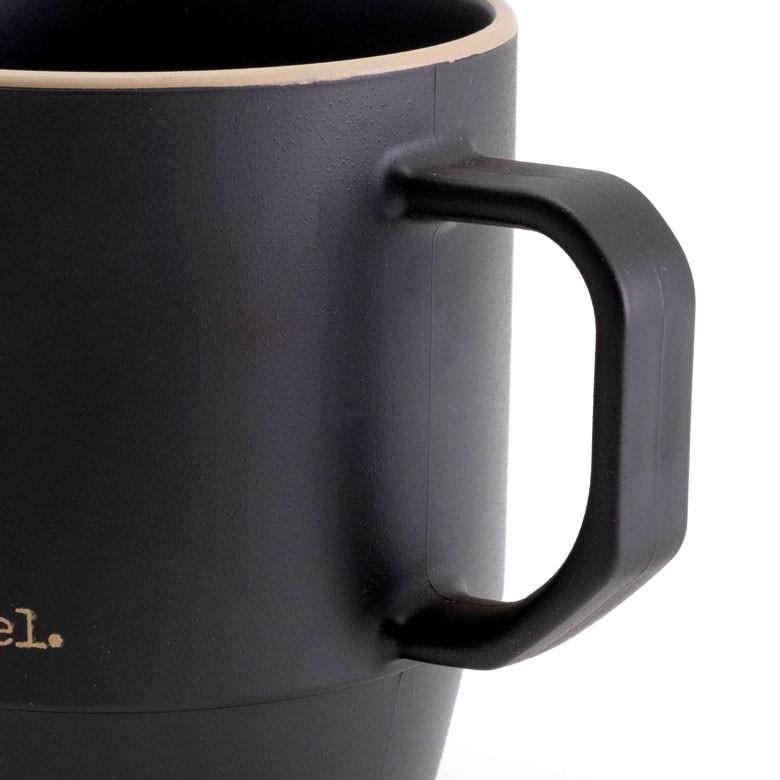 コップ うがいコップ 370ml 持ち手付き ホワイト ブラウン ブラック プラスチック カップ 取っ手付 ハンドル付 おしゃれ 白 黒 茶 ベージュ 素焼風 陶器風 90232 | ブランド登録なし | 14