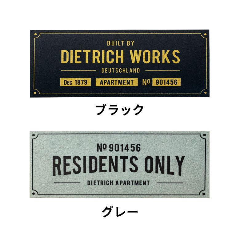 ラバー マット サインプレート W55cm D24cm ゴム グレー ブラック 玄関 屋外 屋内 おしゃれ シンプル ヴィンテージ インダストリアル  エントランス 90255 | INTERFORM | 06