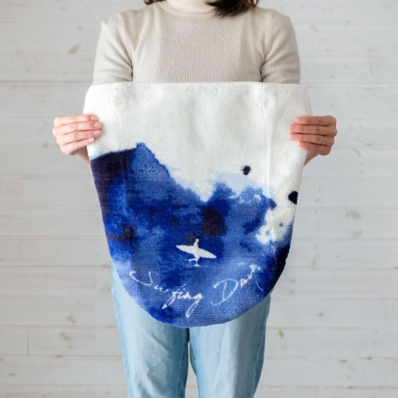 トイレカバー 便座カバー 洗浄便座用 サーフ柄 ホワイト ブルー ネイビー 消臭タグ付 フタカバー タイダイ染め風 おしゃれ 洗濯可 消臭 トイレ トイレ用品 90264 | ブランド登録なし | 10