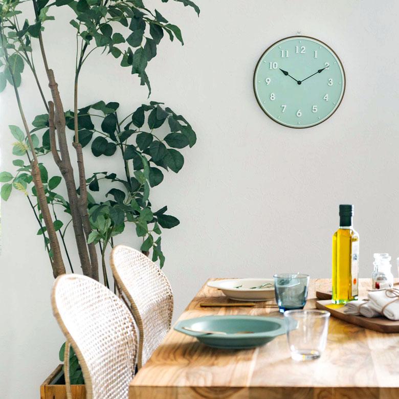 時計 壁掛け時計 丸型 直径30cm 合成樹脂 木 スイープムーブメント ウッド おしゃれ ウッドフレーム 立体文字 ナチュラル 北欧 シンプル かわいい 90276 | INTERFORM | 12