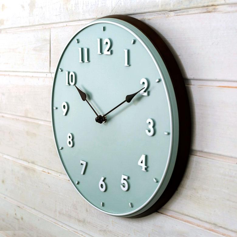 時計 壁掛け時計 丸型 直径30cm 合成樹脂 木 スイープムーブメント ウッド おしゃれ ウッドフレーム 立体文字 ナチュラル 北欧 シンプル かわいい 90276 | INTERFORM | 16