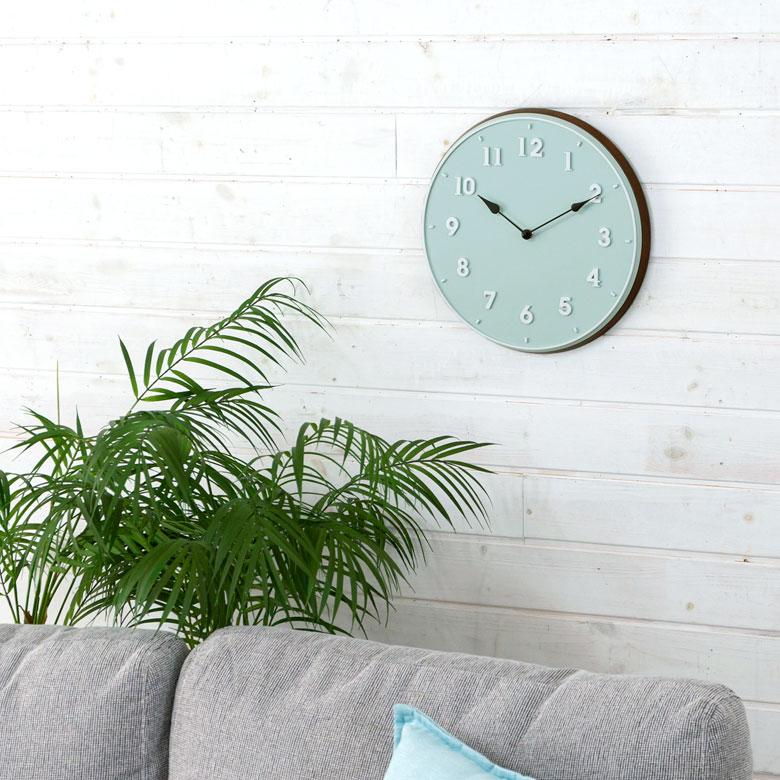 時計 壁掛け時計 丸型 直径30cm 合成樹脂 木 スイープムーブメント ウッド おしゃれ ウッドフレーム 立体文字 ナチュラル 北欧 シンプル かわいい 90276 | INTERFORM | 17