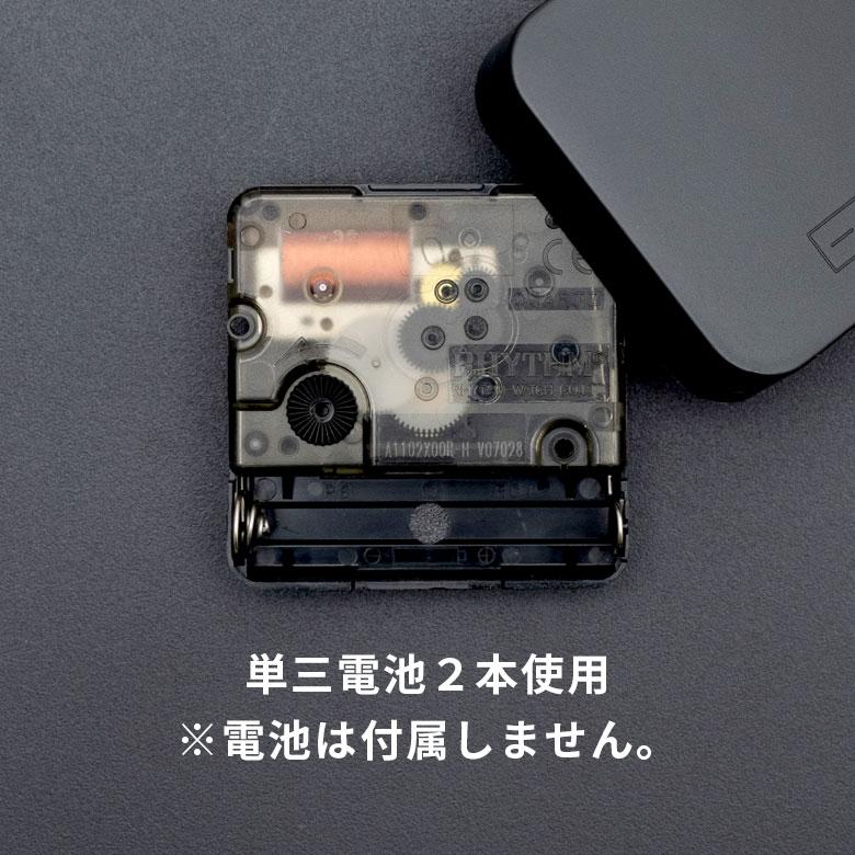 時計 壁掛け時計 丸型 直径38cm アルミ ガラス ダブルフェイス 両面 スイープムーブメント モノトーン シルバー ウッド調 おしゃれ 大きめ ２way 置時計 90277 | ブランド登録なし | 11