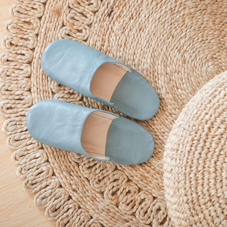 スリッパ バブーシュ 無地 革 レザー ルームシューズ 皮革 シープスキン モロッカン おしゃれ ギフト プレゼント 90280 | ブランド登録なし | 19