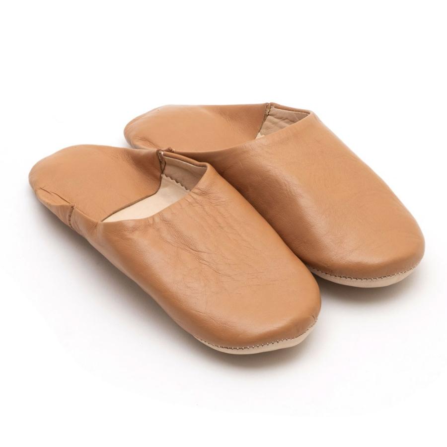 スリッパ バブーシュ 無地 革 レザー ルームシューズ 皮革 シープスキン モロッカン おしゃれ ギフト プレゼント 90280 | ブランド登録なし | 27