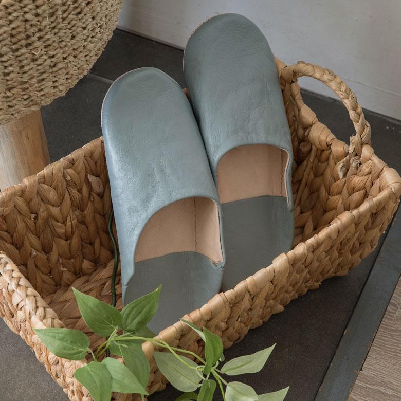 スリッパ バブーシュ 無地 革 レザー ルームシューズ 皮革 シープスキン モロッカン おしゃれ ギフト プレゼント 90280 | ブランド登録なし | 13