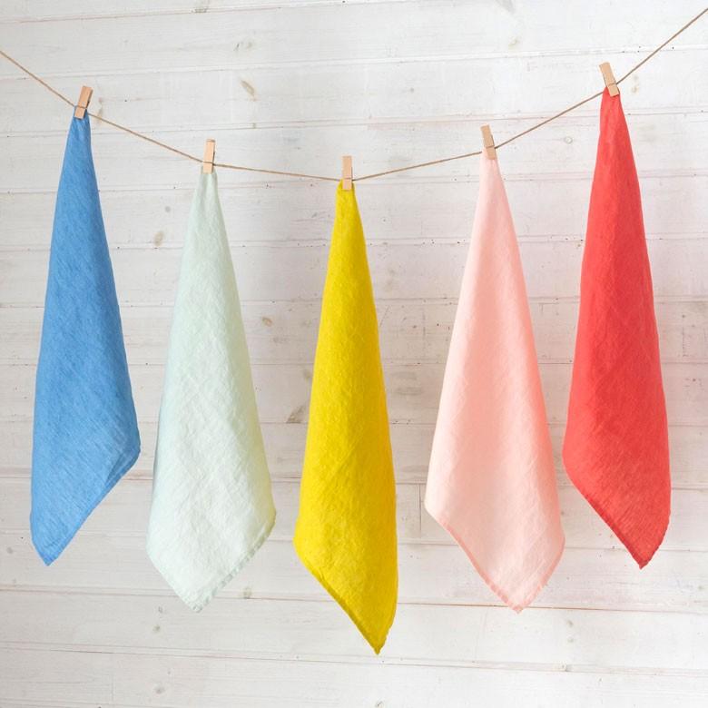 キッチンクロス リネン 北欧 正方形 台拭き 無地 雑貨 おしゃれ クロス お弁当包み リネン100% キッチン ハンドタオル Lino e lina リーノ エ リーナ 90281 | ブランド登録なし | 21