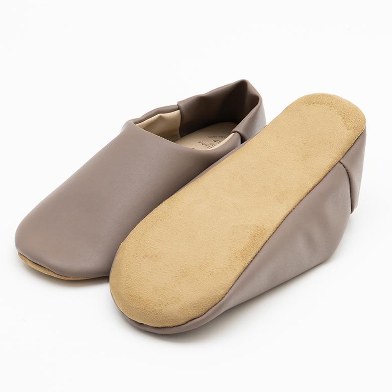 バブーシュ 無地 メンズ ソフトレザー スリッパ ルームシューズ レザー調 おしゃれ シンプル 玄関 リビング 寝室 携帯用 室内履き 来客用 北欧 西海岸 90290 | 現代百貨 | 15