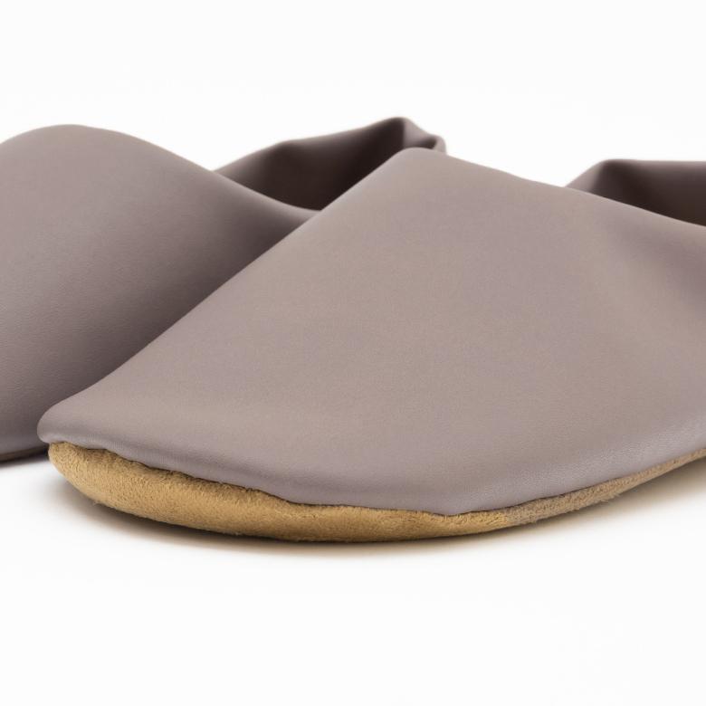 バブーシュ 無地 メンズ ソフトレザー スリッパ ルームシューズ レザー調 おしゃれ シンプル 玄関 リビング 寝室 携帯用 室内履き 来客用 北欧 西海岸 90290 | 現代百貨 | 16