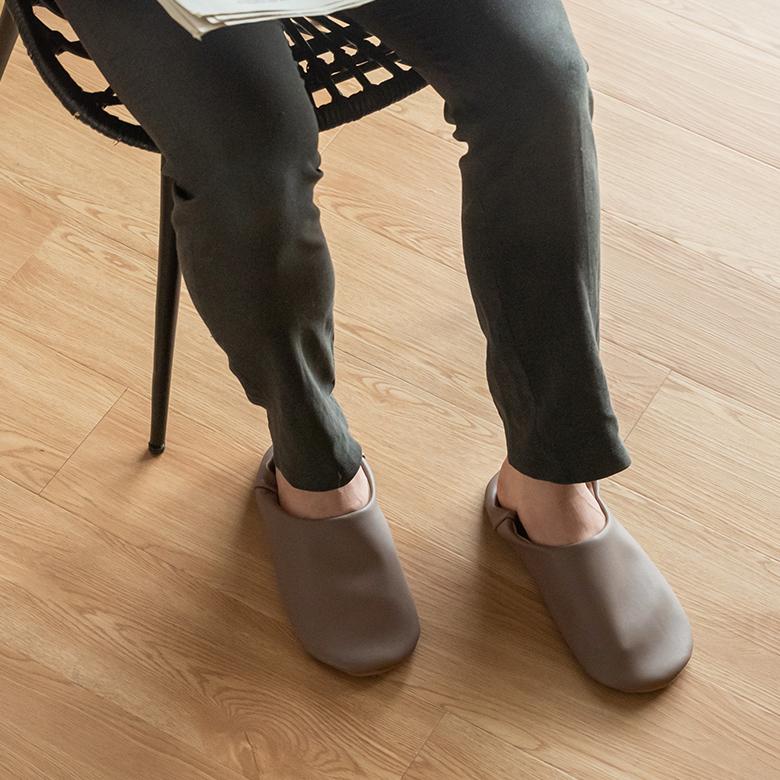 バブーシュ 無地 メンズ ソフトレザー スリッパ ルームシューズ レザー調 おしゃれ シンプル 玄関 リビング 寝室 携帯用 室内履き 来客用 北欧 西海岸 90290 | 現代百貨 | 11