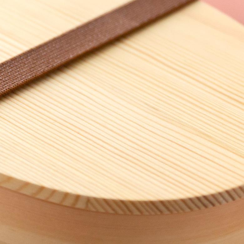 ランチボックス お弁当箱 わっぱ 楕円 四角 木製 無地 720ml 天然木 白木 小判型 くつわ型 仕切り付き ゴムバンド付き 90293 | ブランド登録なし | 01