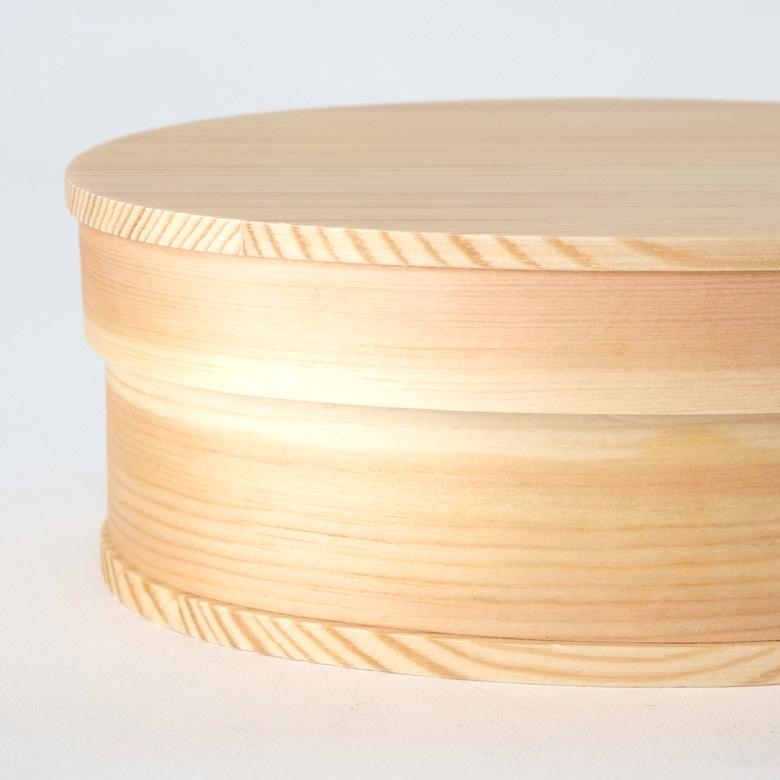 ランチボックス お弁当箱 わっぱ 楕円 四角 木製 無地 720ml 天然木 白木 小判型 くつわ型 仕切り付き ゴムバンド付き 90293 | ブランド登録なし | 11