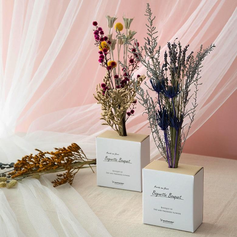 ドライフラワー プリザーブドフラワー ブーケ アソート 天然素材 スワッグ 花束 包装 ギフト プレゼント インテリア パッケージ付き ボックス付き 90298 | ブランド登録なし | 15