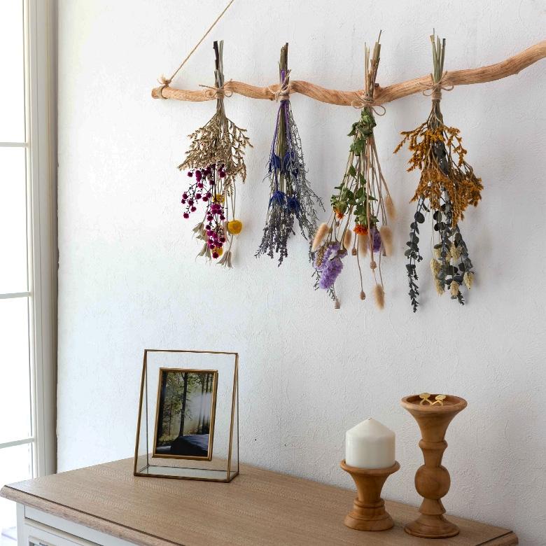 ドライフラワー プリザーブドフラワー ブーケ アソート 天然素材 スワッグ 花束 包装 ギフト プレゼント インテリア パッケージ付き ボックス付き 90298 | ブランド登録なし | 18