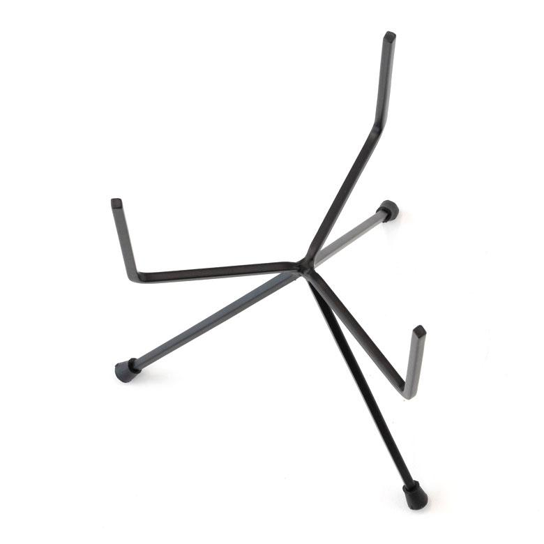 プランタースタンド アイアン スチール 直径17.5cm H25cm ブラック グレー 植木鉢スタンド 5号鉢 フラワースタンド 3本脚 90309 | ブランド登録なし | 08