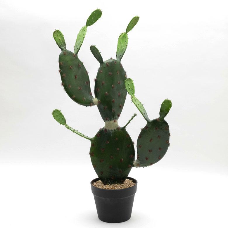 フェイクグリーン 造花 サボテン 鉢植え 6号鉢 H72cm グリーン