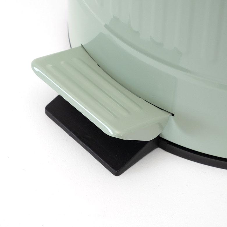 ゴミ箱 ダストボックス ブリキ ラウンド ペダル付き 蓋つき ごみ箱 12リットル 筒形 円筒 ドラム バケツ付き おしゃれ 無地 レトロ キッチン 90313 | ブランド登録なし | 15