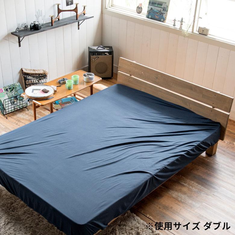 ボックスシーツ ベッドカバー セミダブル 120×200cm 無地 ベッドリネン BOXシーツ 綿100% コットン ストレッチ素材 伸縮 天竺 メリヤス 90320 | ブランド登録なし | 12