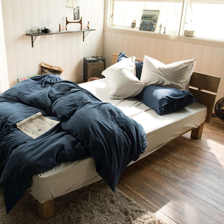 ボックスシーツ ベッドカバー ダブル 140×200cm 無地 ベッドリネン BOXシーツ 綿100% コットン ストレッチ素材 伸縮 天竺 メリヤス 90321 | ブランド登録なし | 15