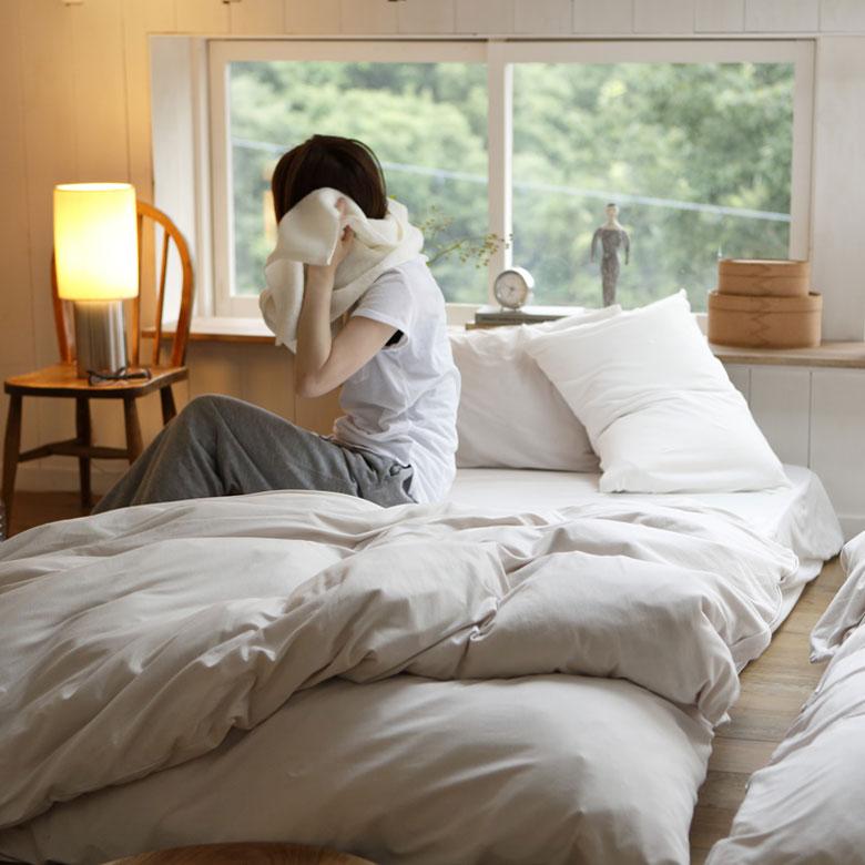 ボックスシーツ ベッドカバー ダブル 140×200cm 無地 ベッドリネン BOXシーツ 綿100% コットン ストレッチ素材 伸縮 天竺 メリヤス 90321 | ブランド登録なし | 18