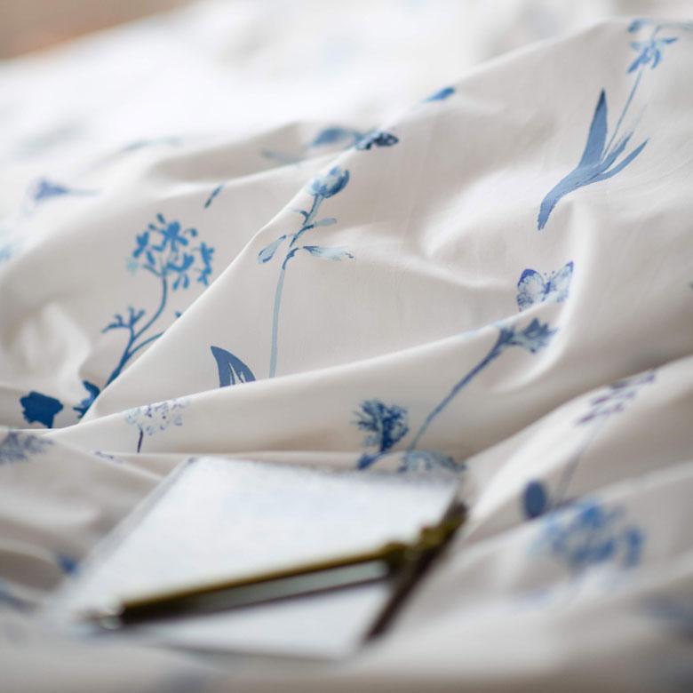 掛け布団カバー コンフォーターカバー ダブル 190×210cm ファスナー式 ボタニカル ベッドリネン 綿100% コットン 花 植物 90325 | ブランド登録なし | 02