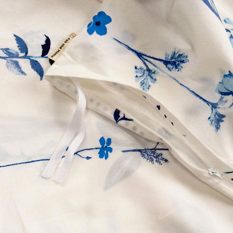 掛け布団カバー コンフォーターカバー ダブル 190×210cm ファスナー式 ボタニカル ベッドリネン 綿100% コットン 花 植物 90325 | ブランド登録なし | 05