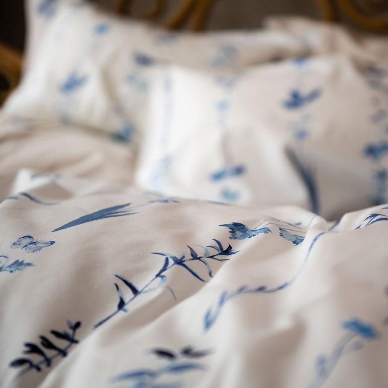 掛け布団カバー コンフォーターカバー ダブル 190×210cm ファスナー式 ボタニカル ベッドリネン 綿100% コットン 花 植物 90325 | ブランド登録なし | 06