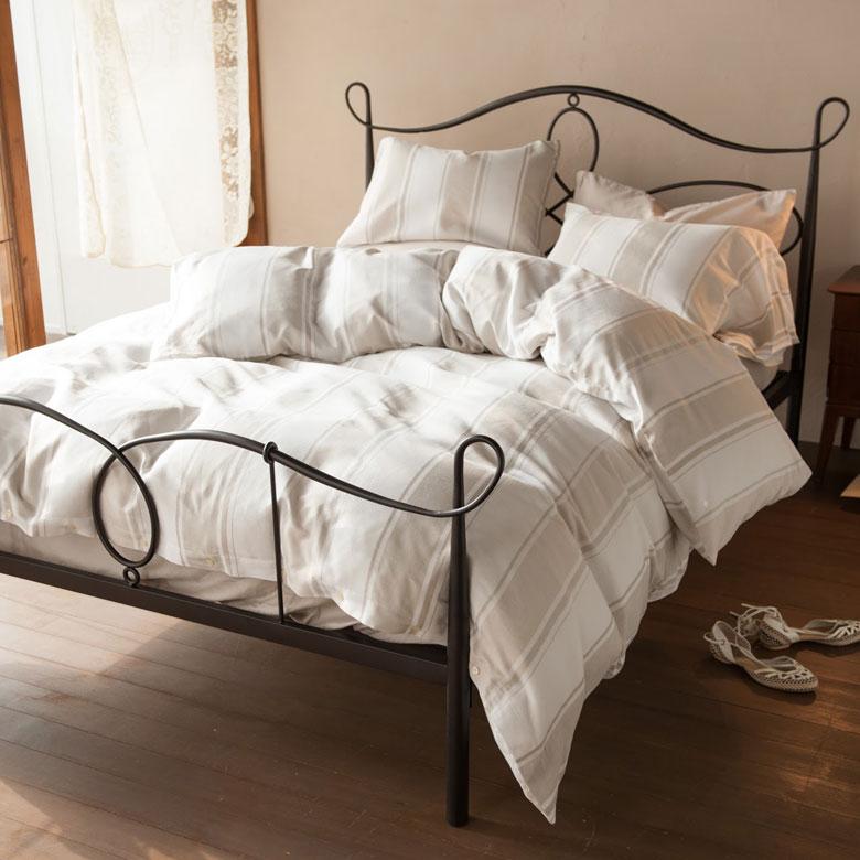 枕カバー ピローケース 綿 合わせ式 50×70 ストライプ ベッドリネン 枕ケース 綿100% コットン ストライプ ライン 縞模様 シンプル ワッフル織 ハニカム 90327 | ブランド登録なし | 02