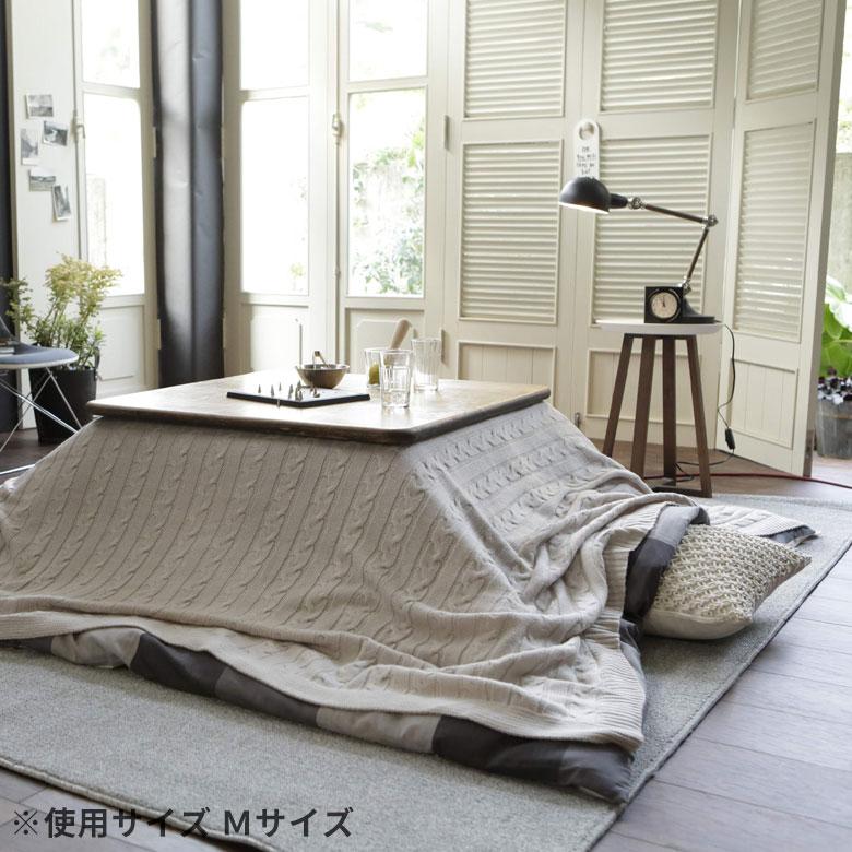 マルチカバー ケーブルニット アクリル 長方形 190×240cm ブランケット ブランケット 大判 大きめ ニット 縄編み ウォッシャブル素材 Fab the Home 90331 | ブランド登録なし | 10