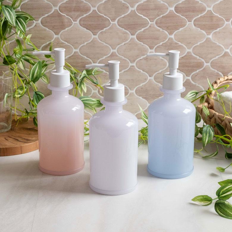 ディスペンサー ソープディスペンサー 480ml プラスチック グラデーション ソープボトル バスアイテム 浴室 洗面 キッチン 水回り 90333 | ブランド登録なし | 17