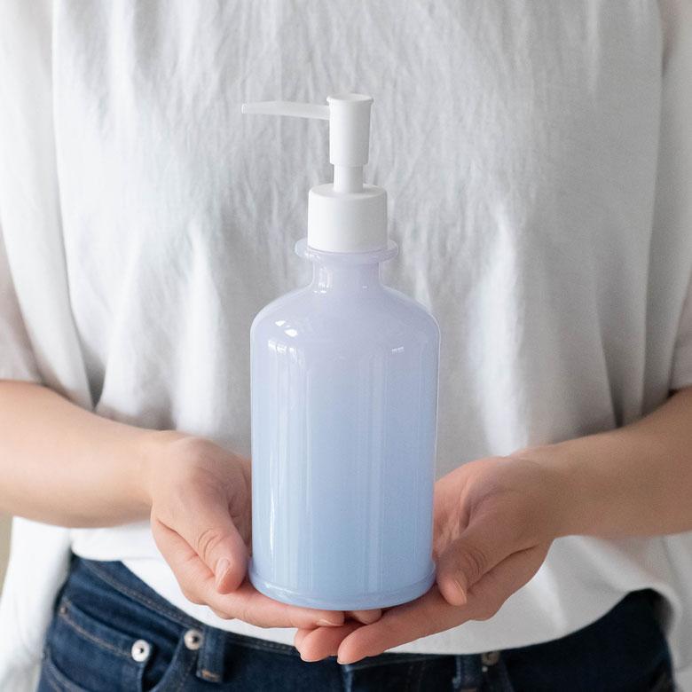 ディスペンサー ソープディスペンサー 480ml プラスチック グラデーション ソープボトル バスアイテム 浴室 洗面 キッチン 水回り 90333 | ブランド登録なし | 12