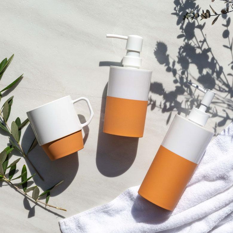 ディスペンサー ソープディスペンサー  泡タイプ 360ml ポンプ式 プラスチック バイカラー ソープボトル バスアイテム 浴室 洗面 90335 | ブランド登録なし | 21