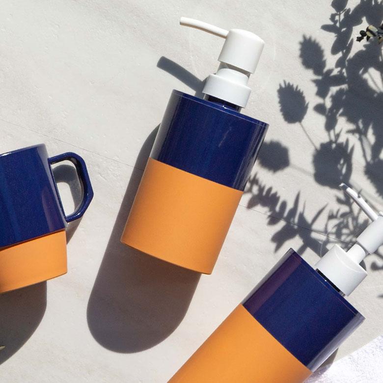 ディスペンサー ソープディスペンサー  泡タイプ 360ml ポンプ式 プラスチック バイカラー ソープボトル バスアイテム 浴室 洗面 90335 | ブランド登録なし | 07